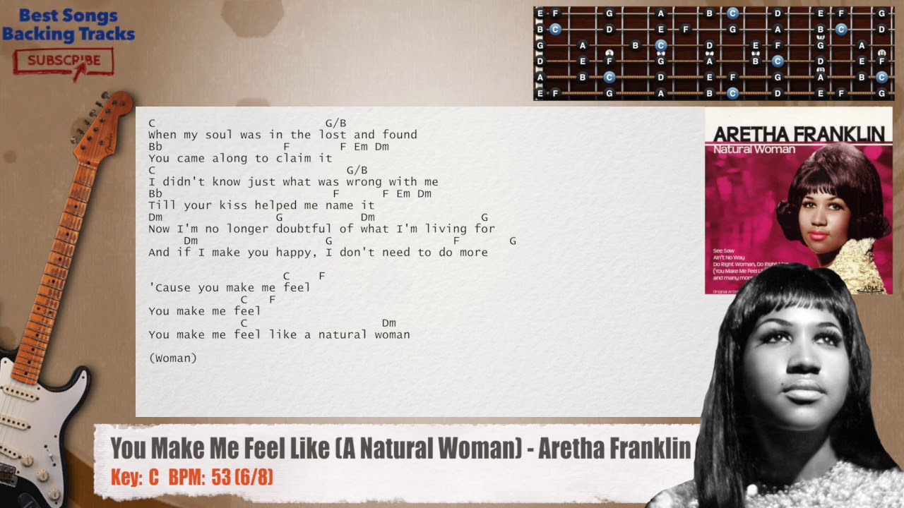 🎸 You Make Me Feel Like (A Natural Woman) Aretha Franklin Guitar