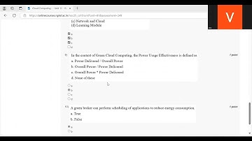 NPTEL Cloud Computing Week 8 Assignment Solution - 2025