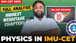 Full Ysis Of Physics In Imucet Highest Weightage Chapters Imucet 2026