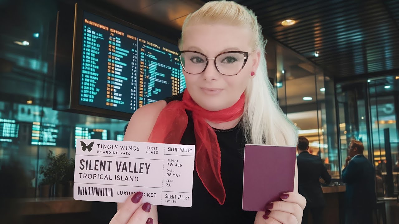 ASMR Luxury Airport Check-In Roleplay Soft Spoken