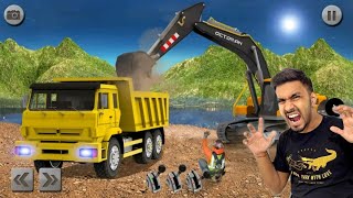 Sand JCB Excavator Truck Game - Indian Best simulator game play  - Android Gameplay screenshot 4