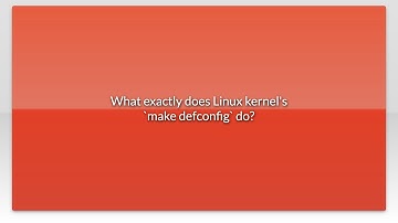 What exactly does Linux kernel
