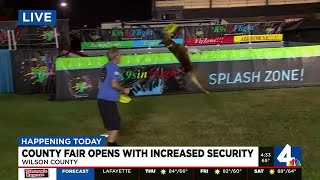 K9s in flight at Wilson County Fair