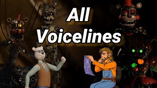 Freddy Fazbear’s Pizzeria Simulator All Voicelines (with subtitles)