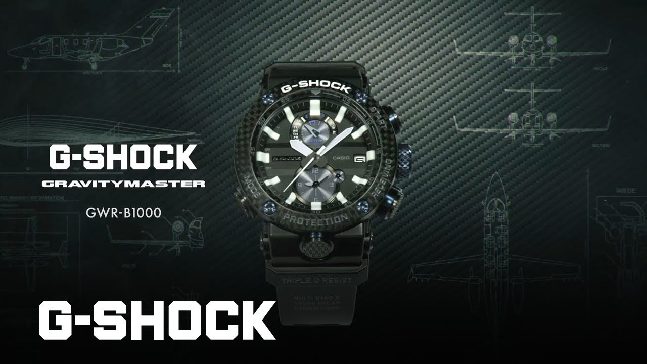 GRAVITY MASTER GWR-B1000 CARBON CORE GUARD : CASIO G-SHOCK - YouTube
