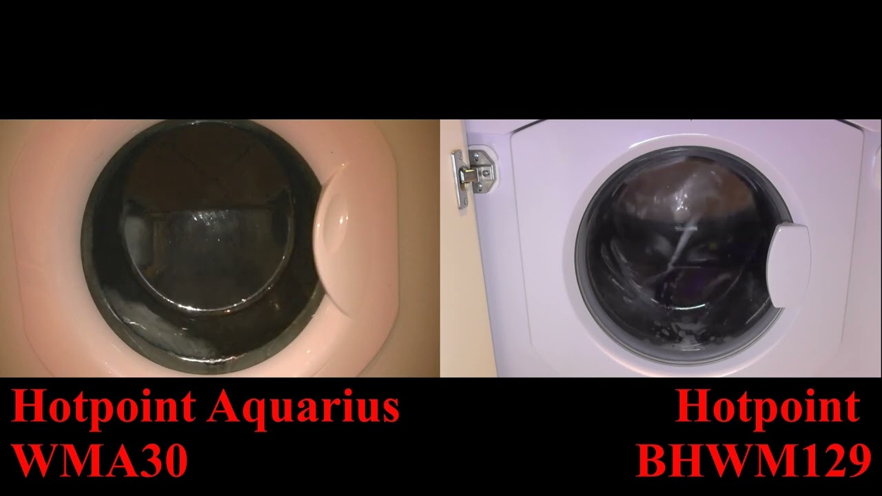 Hotpoint Aquarius wma30 vs Hotpoint BHWM129 Quick 30 wash race