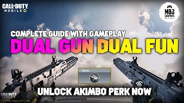 COD MOBILE AKIMBO PERK DOUBLE FENNEC GUN, HOW TO GET DUAL FENNEC GUN AKIMBO PERK CALL OF DUTY MOBILE