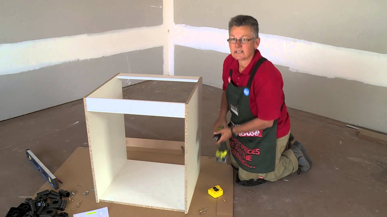 How To Assemble An Oven Cabinet - DIY At Bunnings - YouTube