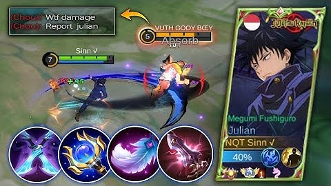 BEST BUILD JULIAN 2023!! DAMAGE HACK 🔥| MLBB