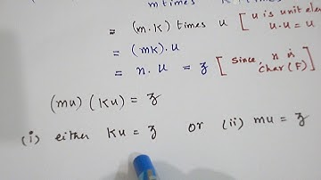 CHARACTERISTIC OF A FIELD MUST BE PRIME