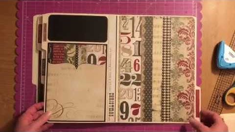 How to make a Christmas file folder album - Part 1