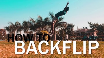 HOW TO BACKFLIP IN 3 STEPS TUTORIAL (Hindi)
