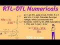 RTL and DTL Problem solving | RTL and DTL Numericals for exam