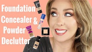 Foundation, Concealer and Powder Declutter 2021 | Makeup Collection Declutter