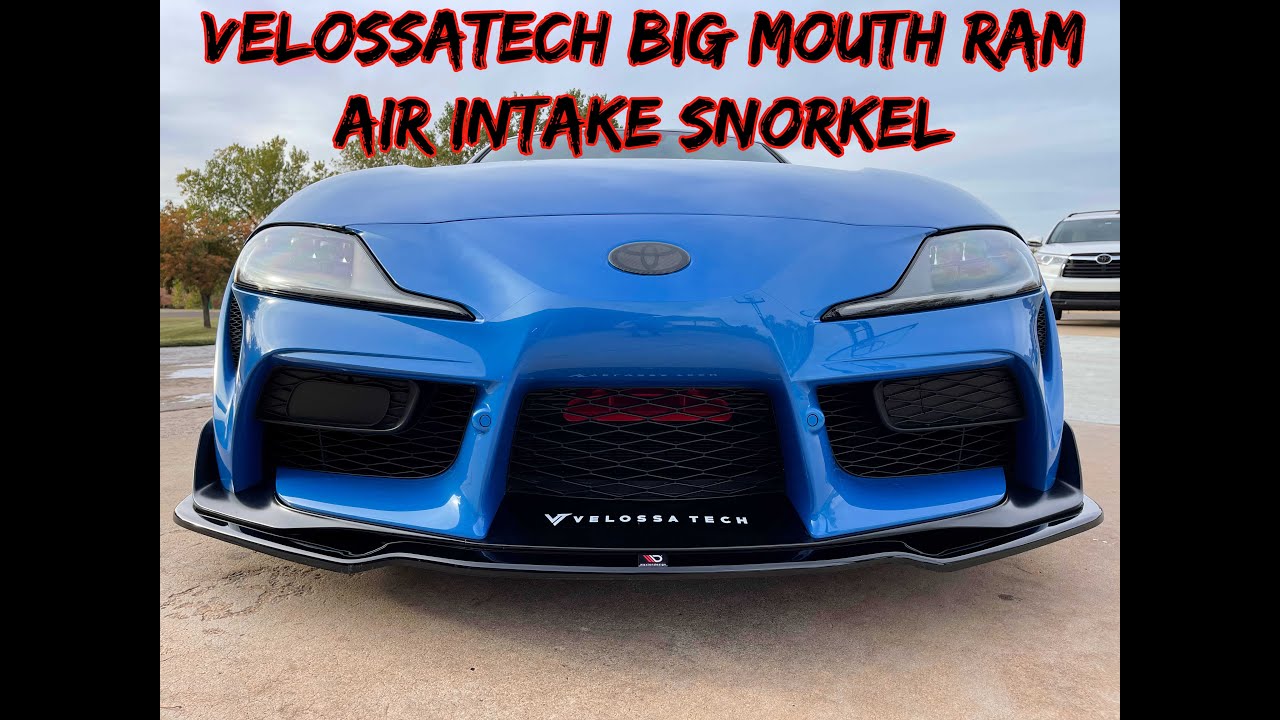 Supra MKV VelossaTech Big Mouth Ram Air Intake Snorkel Install :: Cooler IATs