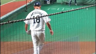 "松坂引退試合"2021.10.19 ブルペン投球