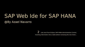 SAP HANA | Video 2 | Insert row