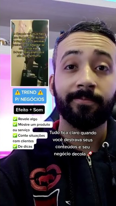 Trend TikTok com efeito Clareza @goretattoo