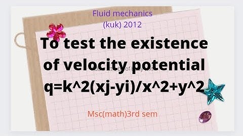 msc(math) 3rd sem .. fluid mechanics important question (kuk paper ) 2012