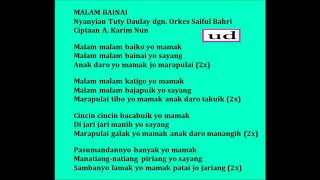 Tuty Daulay - Malam Bainai - 1961