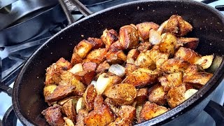 Cast Iron Fried Potatoes & Onions | Solidteknics AUSfonte Sauteuse Pan by The Culinary Fanatic 888,268 views 8 years ago 5 minutes, 3 seconds