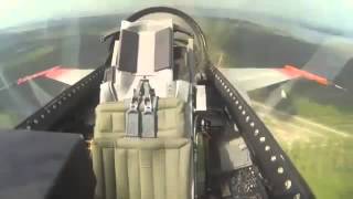 Pilotless F-16 does a barrel roll!