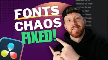 How to Properly Organize Fonts in DaVinci Resolve 20