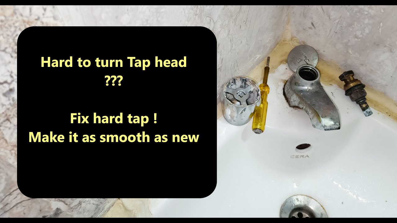 Fixing Hard Tap Make it loose & smooth as new one. Repair and clean