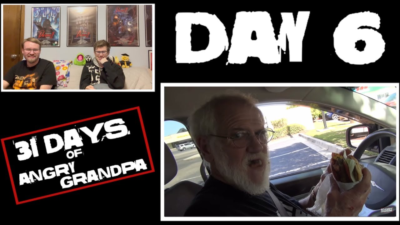 ANGRY GRANDPA HATES THE MOST AMERICAN THICKBURGER!! REACTION! - 31 Days Of AGP