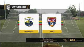 LFF Taurė 2023 (Ketvirtfinalis): FK TransINVEST 2:1 FK Banga (Varžybų Apžvalga)