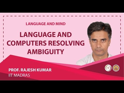 Language and computers: resolving   ambiguity