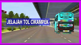 MIRIP SEPERTI ASLI || JELAJAH TOL JAKARTA - CIKAMPEK BUSSID || screenshot 2