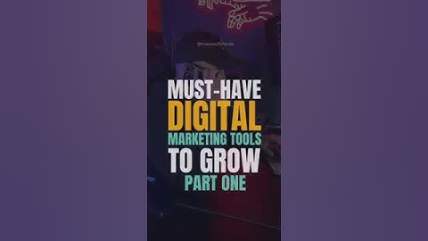 Thumbnail of MUST HAVE DIGITAL MARKETING TOOLS  - PART 1  #ai #aimarketingtools #entrepreneur #brandstrategy #fyp