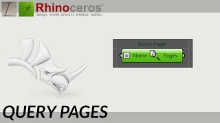 Query Pages - Automate drawings - Grasshopper 1 - Rhino 8 - Component explained - with examples