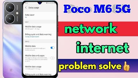 poco m6 5g network problem, poco m6 5g network settings