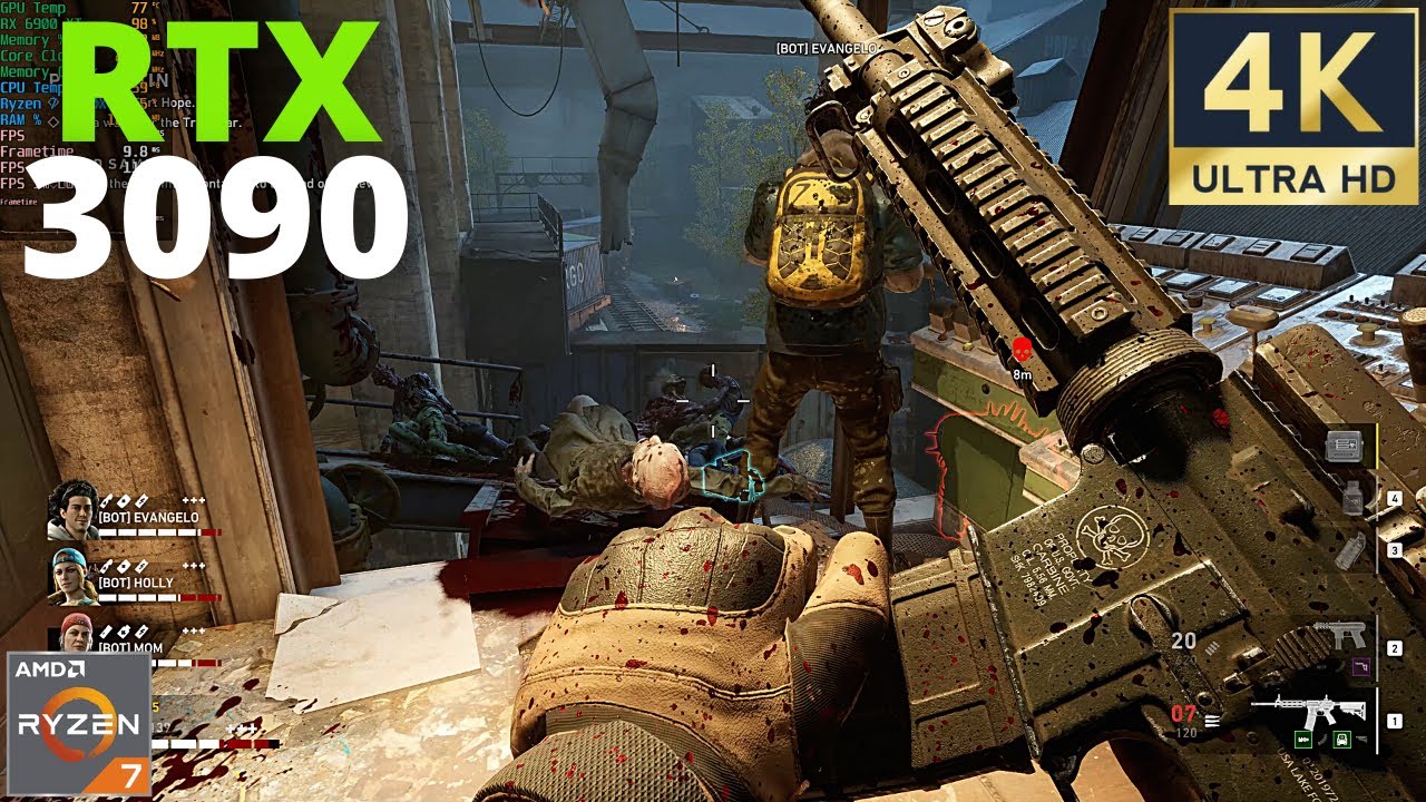 Back 4 Blood: RTX 3090 + Ryzen 7 5800X | 4K | Ultra Settings
