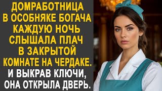 видео: Домработница в особняке богача слышала звуки в закрытой комнате на чердаке. И открыв дверь... картинка: Домработница в особняке богача слышала звуки в закрытой комнате на чердаке. И открыв дверь...