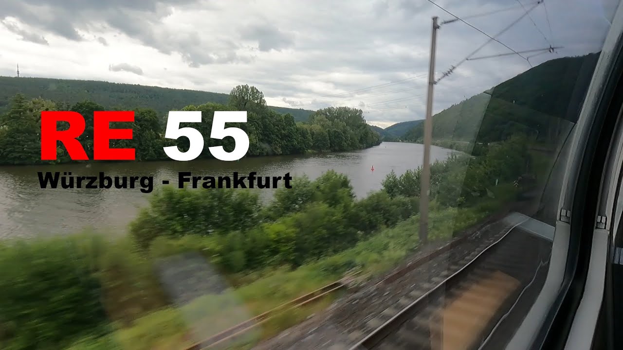 Main-Spessart-Express: RE 55 Mitfahrt Würzburg Hbf - Frankfurt (Main) Hbf