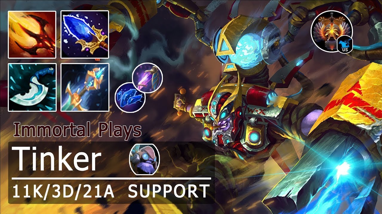 Tinker Support | New Meta Pos 4 Tinker 7.33d