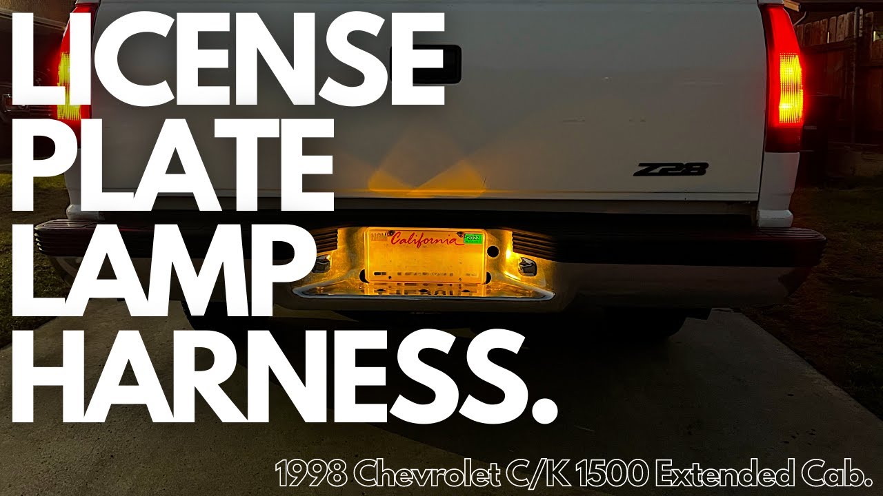 1988-1998 OBS Chevy/GMC Truck License Plate Bracket for Smooth Bumper