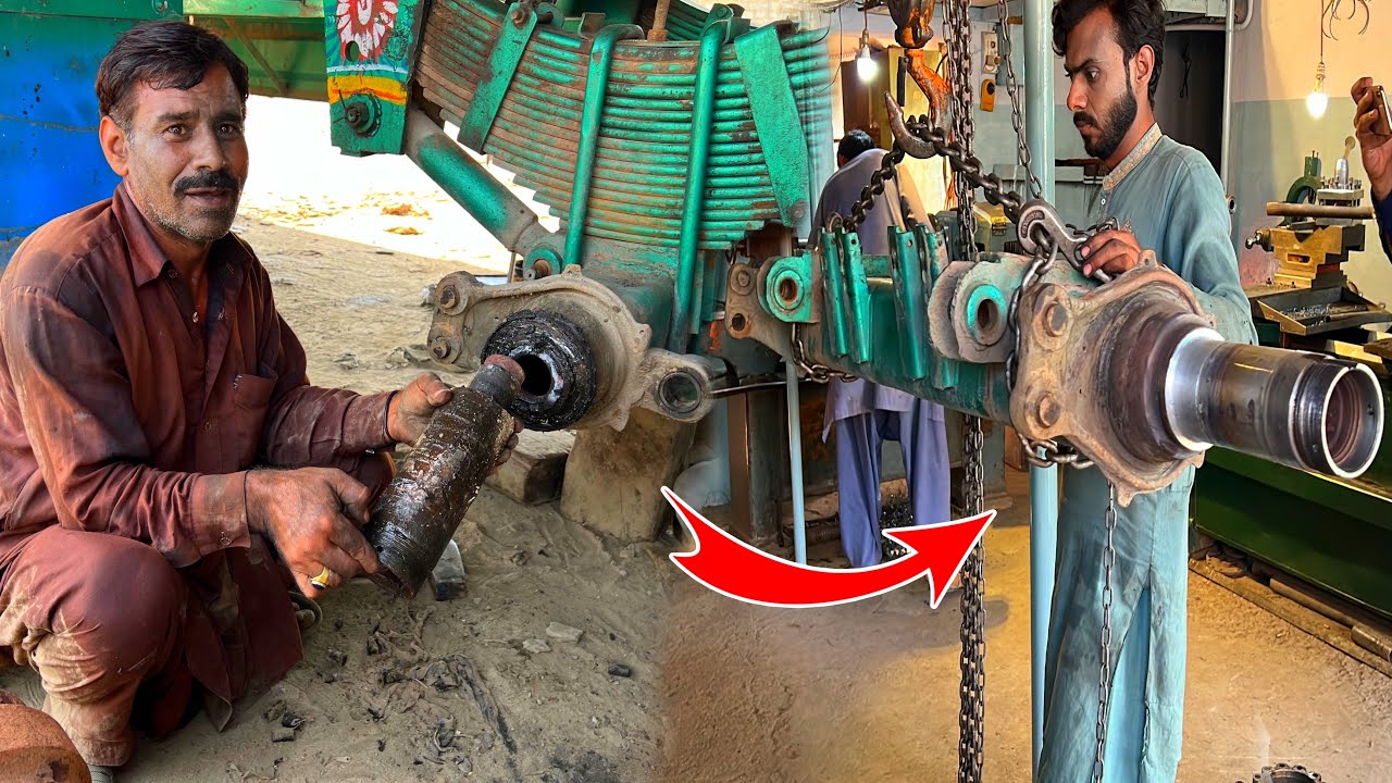 Load Damage Emergency Truck Back Axle Repair for Heavy Load Damage || Complete ...