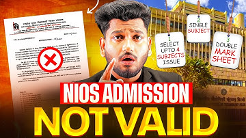NIOS Admission not Valid in JEE ? 3 Major Reasons Explained by Manish Verma NIOS