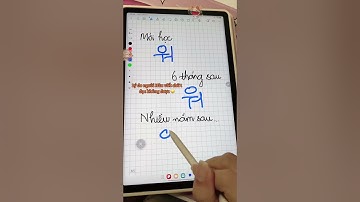 Cách nhận biết người học tiếng Hàn lâu năm qua chữ của họ?#한국어#studykorean #koreanhangul #xuhuong