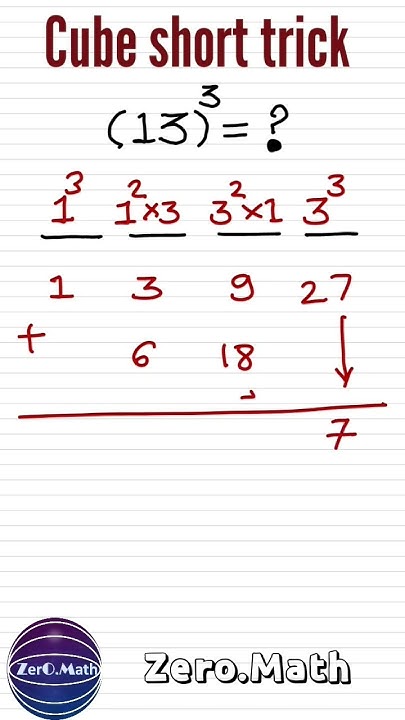 how-to-find-cube-of-a-number-shorts-maths-viralvideo-mathtricks
