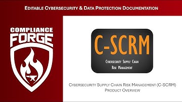 Editable Cybersecurity Supply Chain Risk Management (C-SCRM) Template