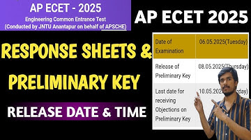 AP ECET Response Sheets & Preliminary Key Release Date & Time| AP ECET 2025 RESULTS|
