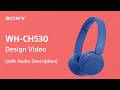 Sony Wireless Headphones WH-CH530 | Design Video with Audio Description | Sony Official