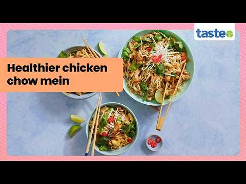 Healthier chicken chow mein