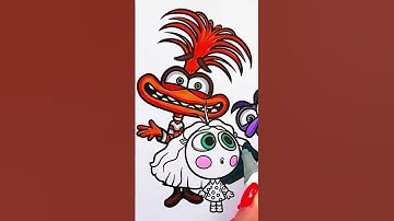 Anxiety & Envy / Inside Out 2 Coloring Pages #coloring