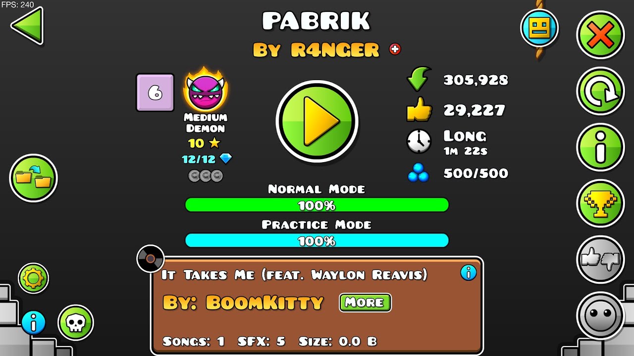 [Universe Gauntlet]Geometry dash - PABRIK by R4NGER & more | 2025.09.05